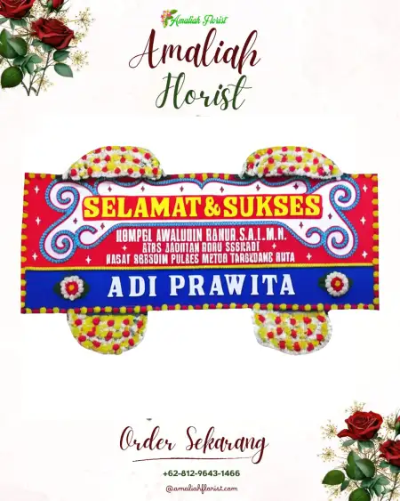Papan Bunga Ucapan Selamat Klotok